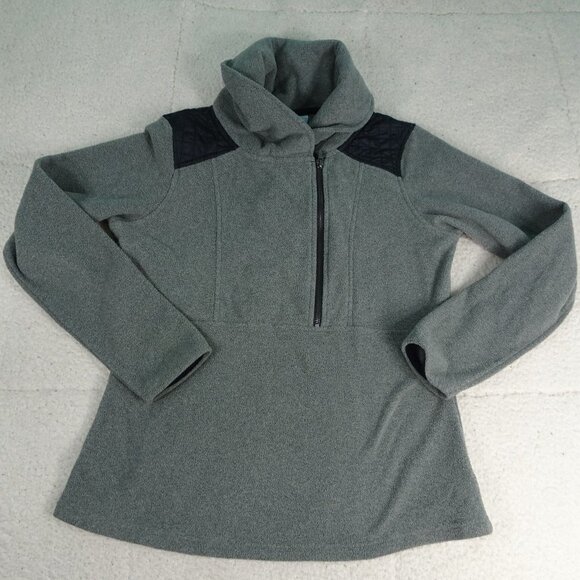 Columbia Qtr Zip Gray Jacket Medium - Picture 1 of 6